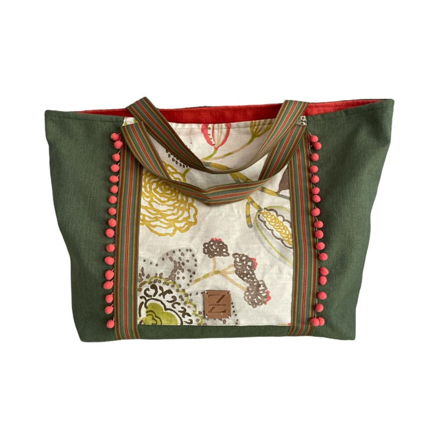 TOTE BAG - FOREST GREEN - ONE OF A KIND